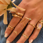 Turquoise Snake Ring Ring Perez Bitan