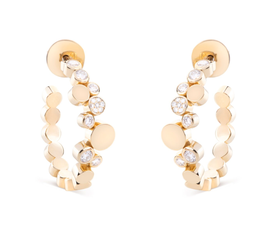 Diamond Bubbles Hoop Earrings Hoop Earrings Falamank Diamond