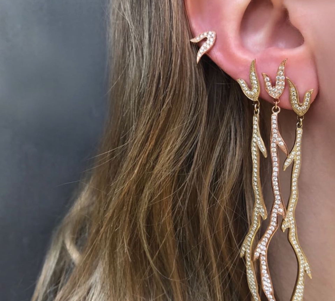 Diamond Moxie Earrings Drop Earrings Yakira Rona