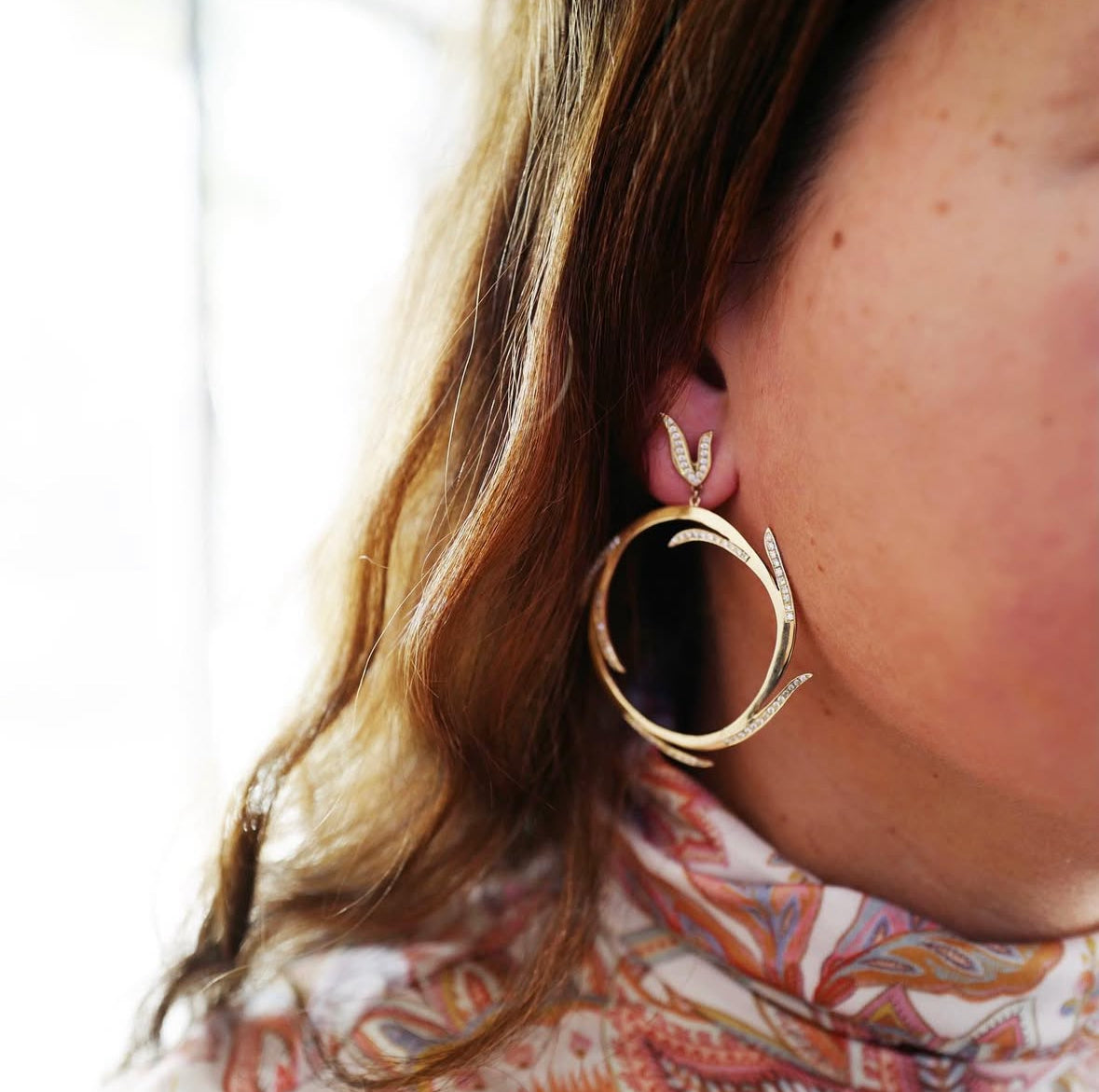 Moxie Circle Hoop Earrings Hoop Earrings Yakira Rona