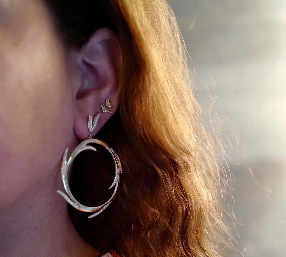 Moxie Circle Hoop Earrings Hoop Earrings Yakira Rona