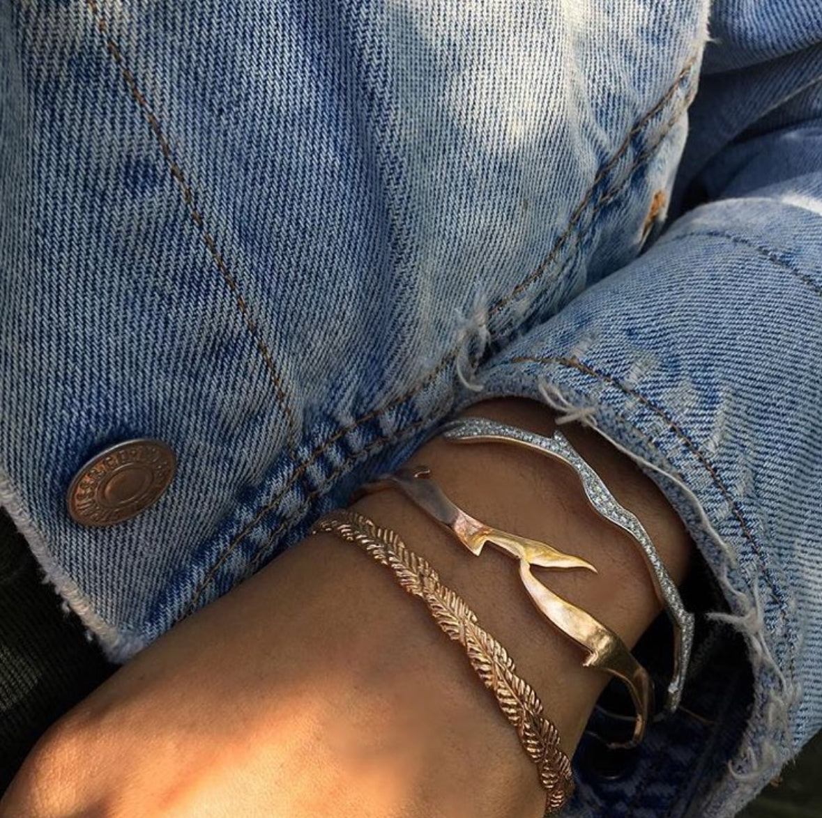 Vine Bangle with Diamonds Bangle Yakira Rona