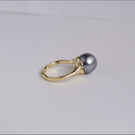 MUSE with Grey Tahitian Pearl & Diamond Ring Cocktail Ring Mari Beltran