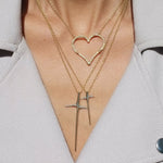 Willow Heart Necklace with Diamonds Pendant Necklace Elisabeth Bell Jewelry
