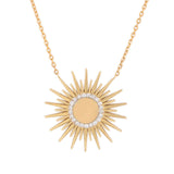 Soleil Necklace with Diamonds Charm Necklace Falamank