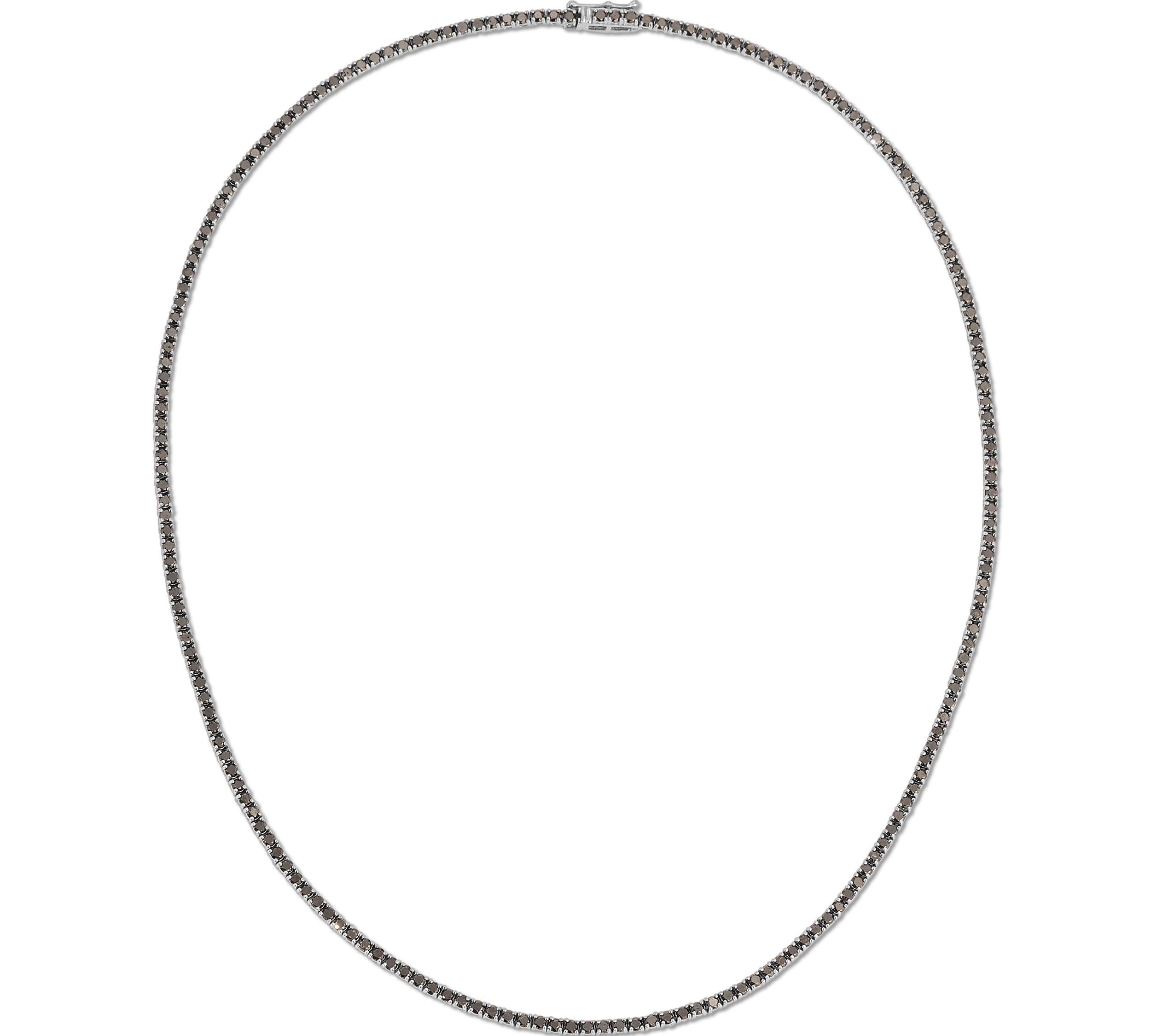 Black Diamond Tennis Necklace Tennis Necklace Roseark Deux