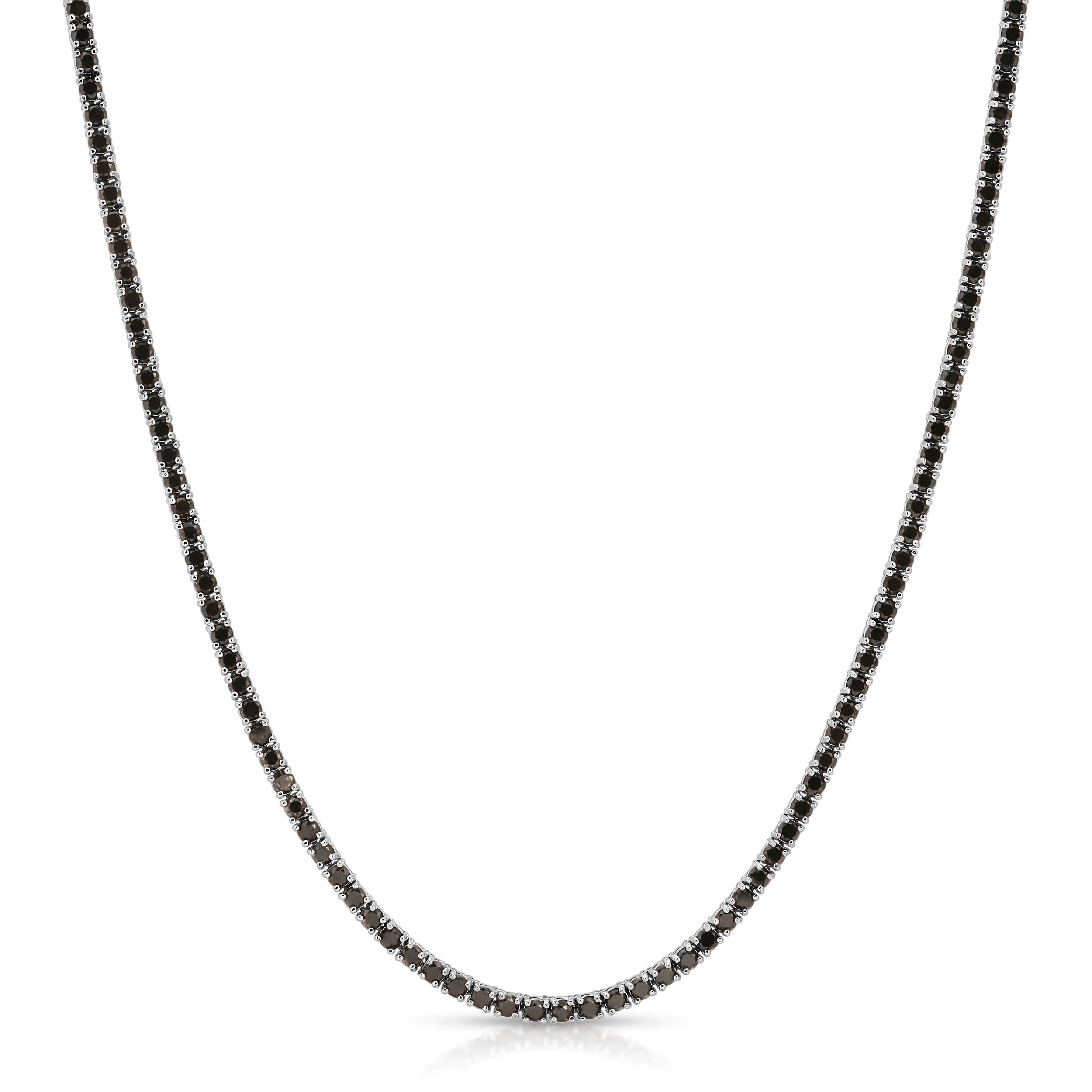 Black Diamond Tennis Necklace Tennis Necklace Roseark Deux