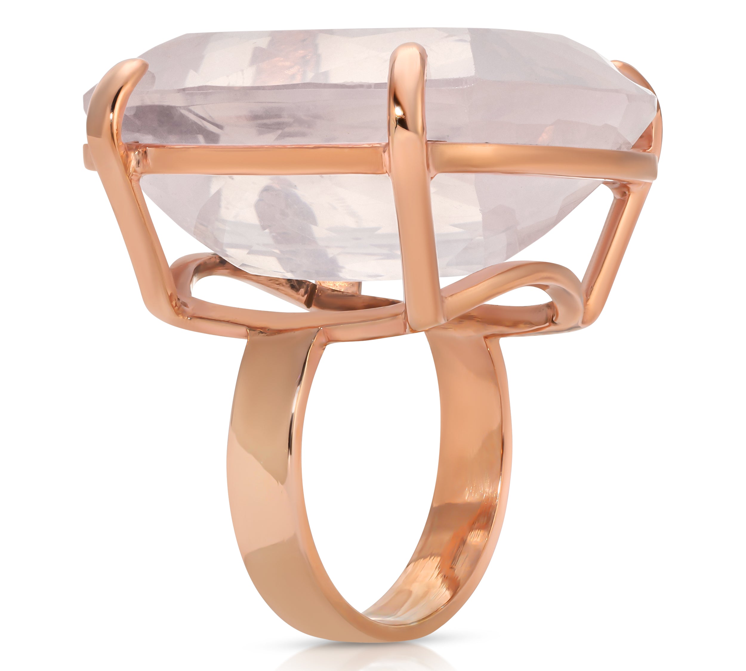 Rose Quartz Statement Ring Statement Ring Roseark