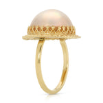 Mabe Pearl Cocktail Ring Cocktail Ring Roseark Vintage