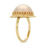 Mabe Pearl Cocktail Ring Cocktail Ring Roseark Vintage