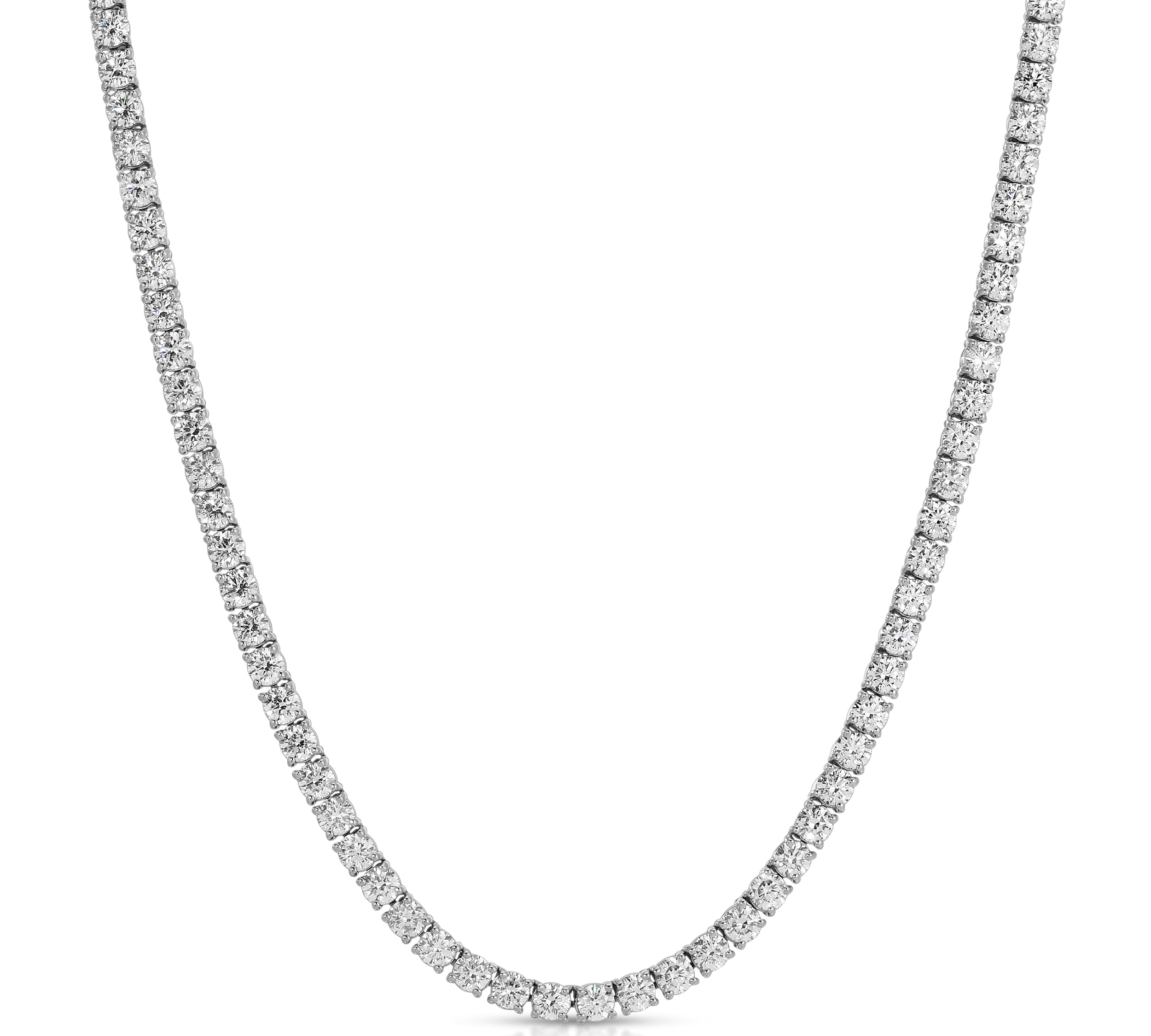 Deux Diamond Tennis Necklace, Medium Tennis Necklace Roseark Deux