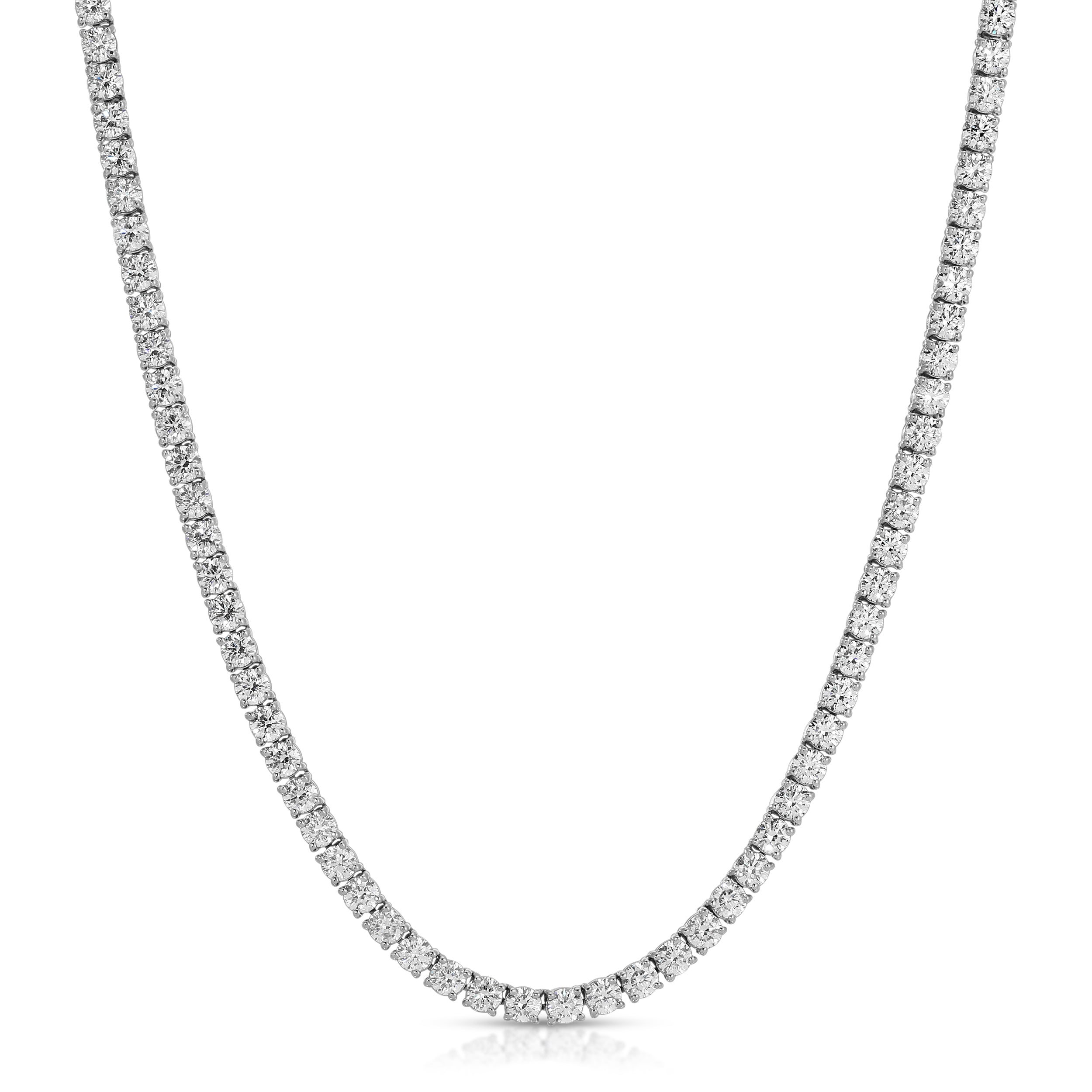 Deux Diamond Tennis Necklace, Medium Tennis Necklace Roseark Deux