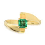 Emerald-Cut Columbian Emerald Ring Ring Roseark Vintage