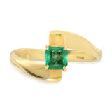Emerald-Cut Columbian Emerald Ring Ring Roseark Vintage
