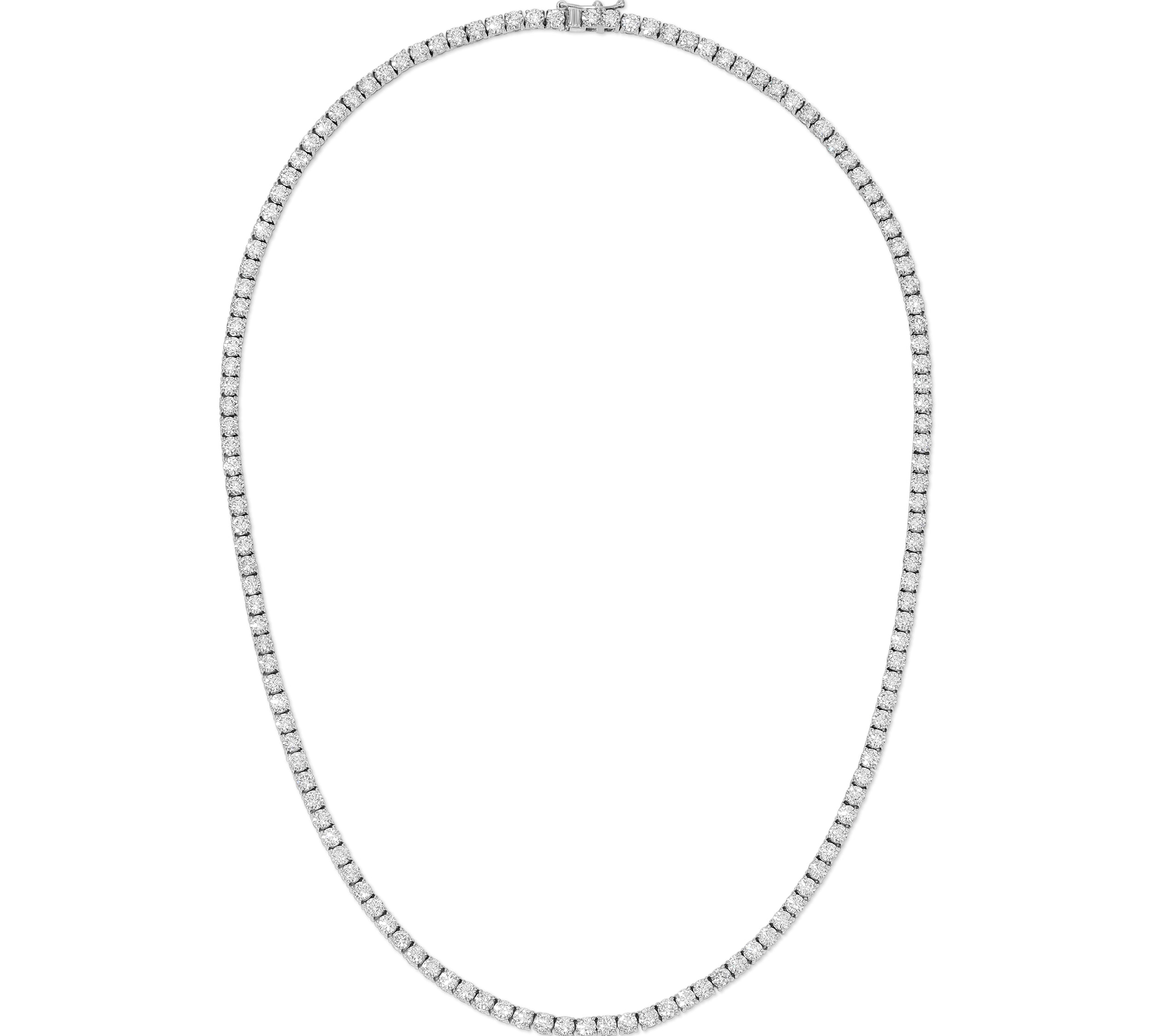 Deux Diamond Tennis Necklace, Medium Tennis Necklace Roseark Deux