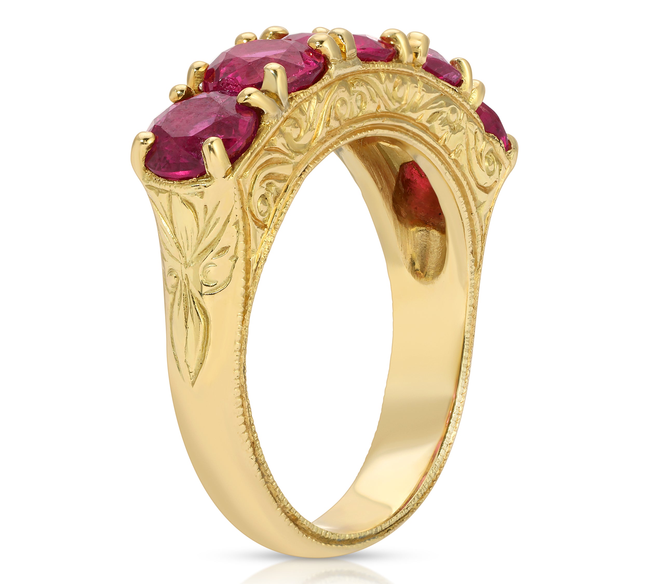5-Stone Ruby Ring Ring Roseark Vintage