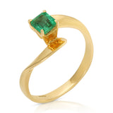 Emerald-Cut Columbian Emerald Ring Ring Roseark Vintage