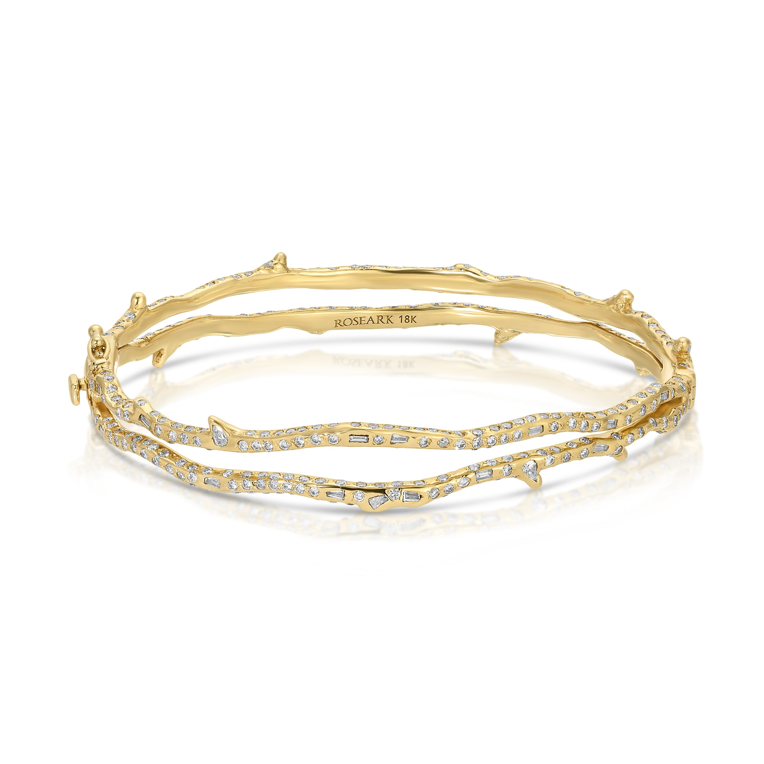 Stem & Thorne Bangle Statement Bracelet Roseark