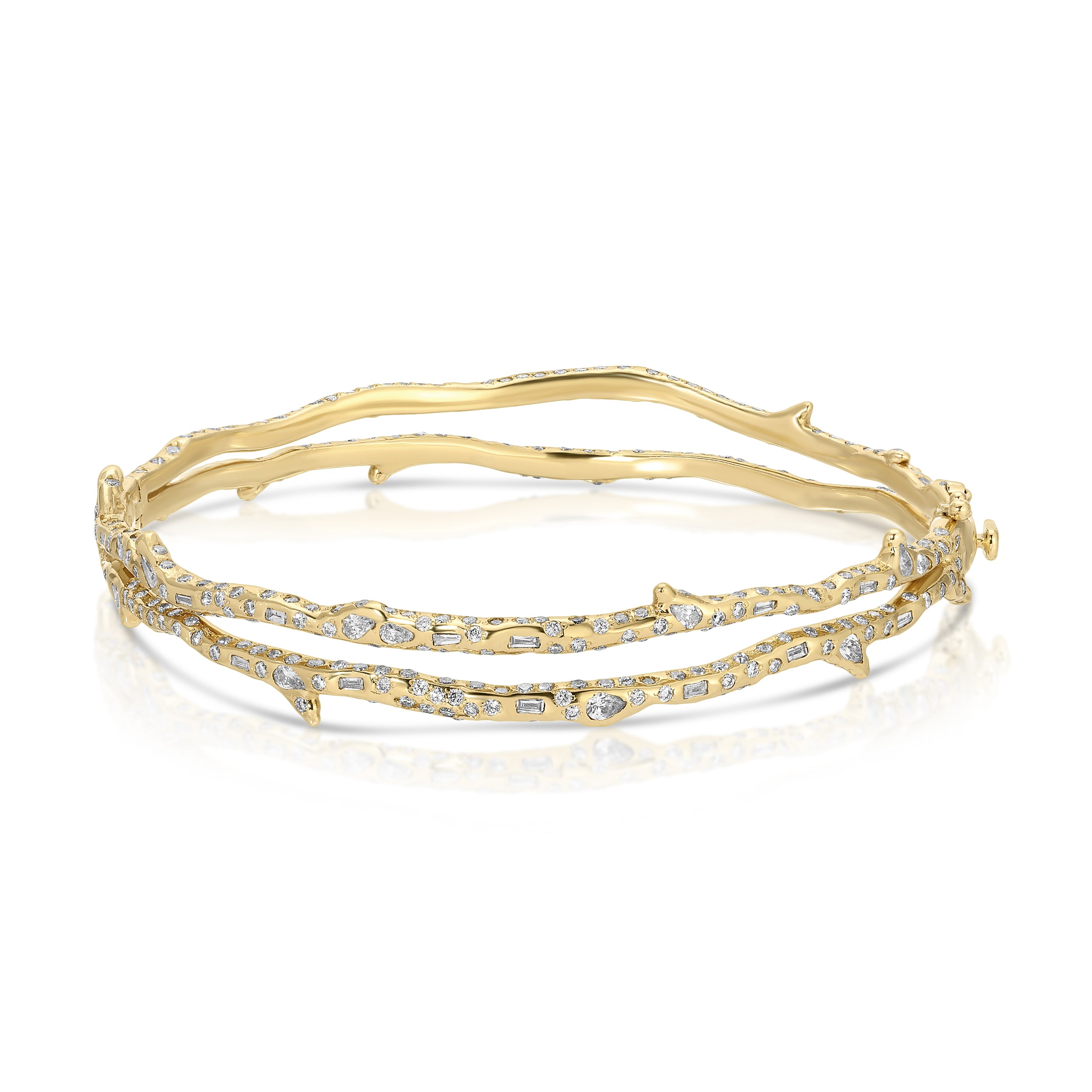 Stem & Thorne Bangle Statement Bracelet Roseark