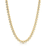 Bezel Diamond Tennis Necklace, Large Tennis Necklace Roseark Deux