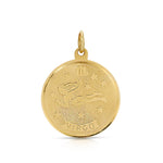 Vintage Virgo Coin Pendant Pendant Roseark Vintage   
