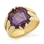 Victorian Amethyst Intaglio Portrait Ring Ring Roseark Vintage