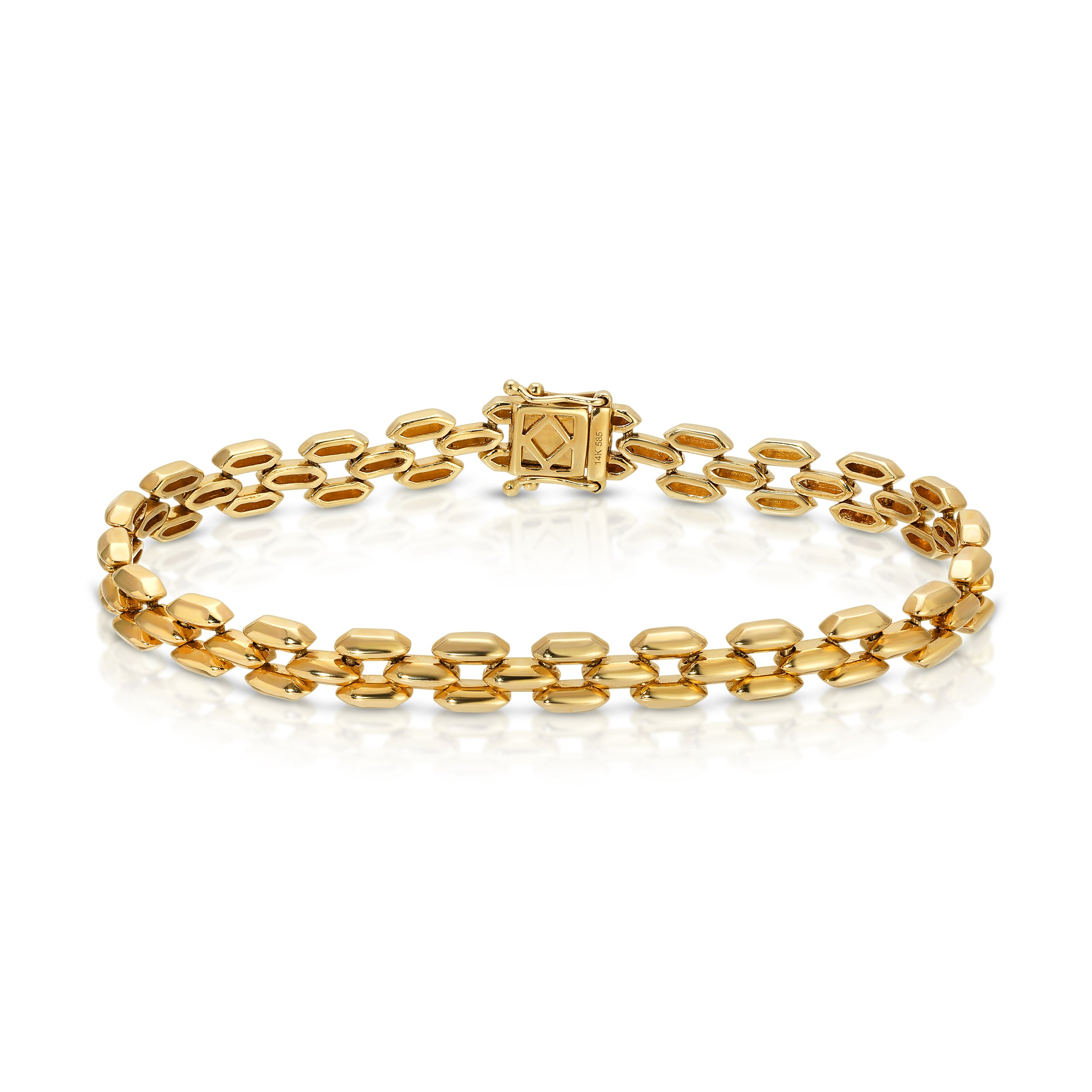 Tiered Three Link Bracelet Chain Bracelet Roseark Deux