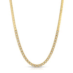 Square Link Tennis Necklace Tennis Necklace Roseark Deux