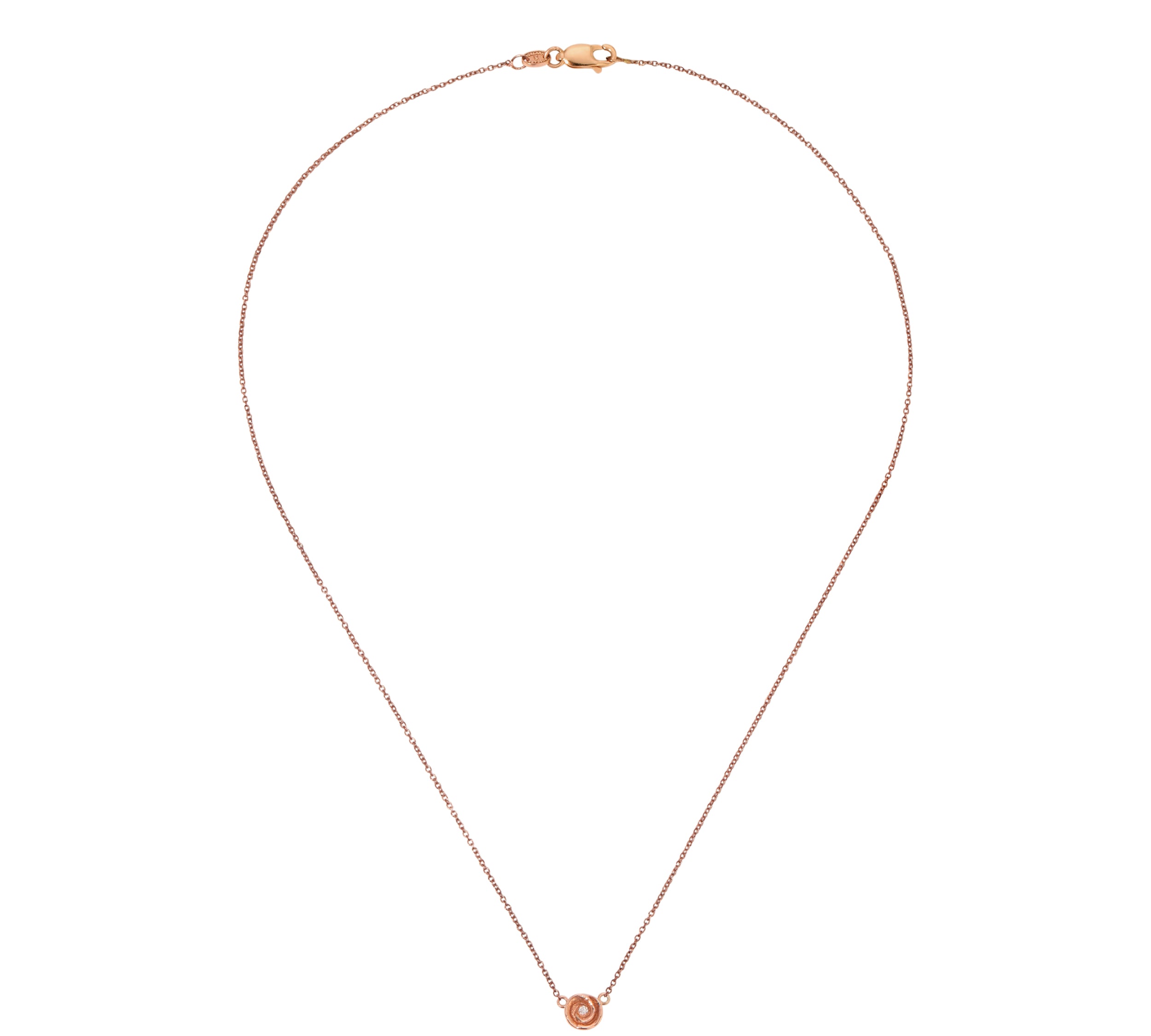 Rosebud Necklace, Medium Necklace Roseark Jewelry RGold Rose - RGold Chain