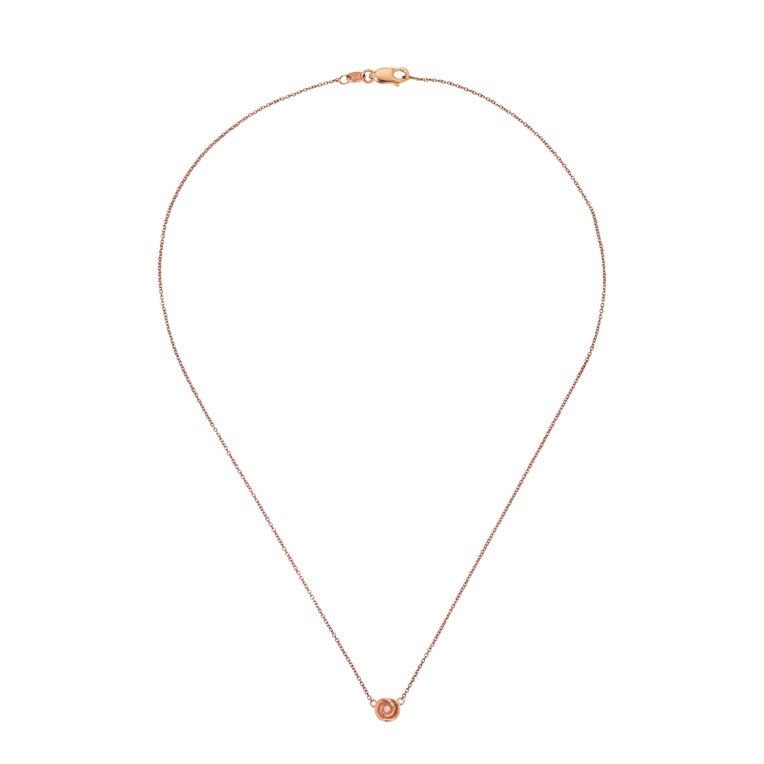 Rosebud Necklace, Medium Necklace Roseark Jewelry RGold Rose - RGold Chain