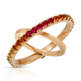 Light Spectrum Spinning Ring Statement Ring Perez Bitan