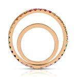 Light Spectrum Spinning Ring Statement Ring Perez Bitan