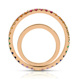 Light Spectrum Spinning Ring Statement Ring Perez Bitan