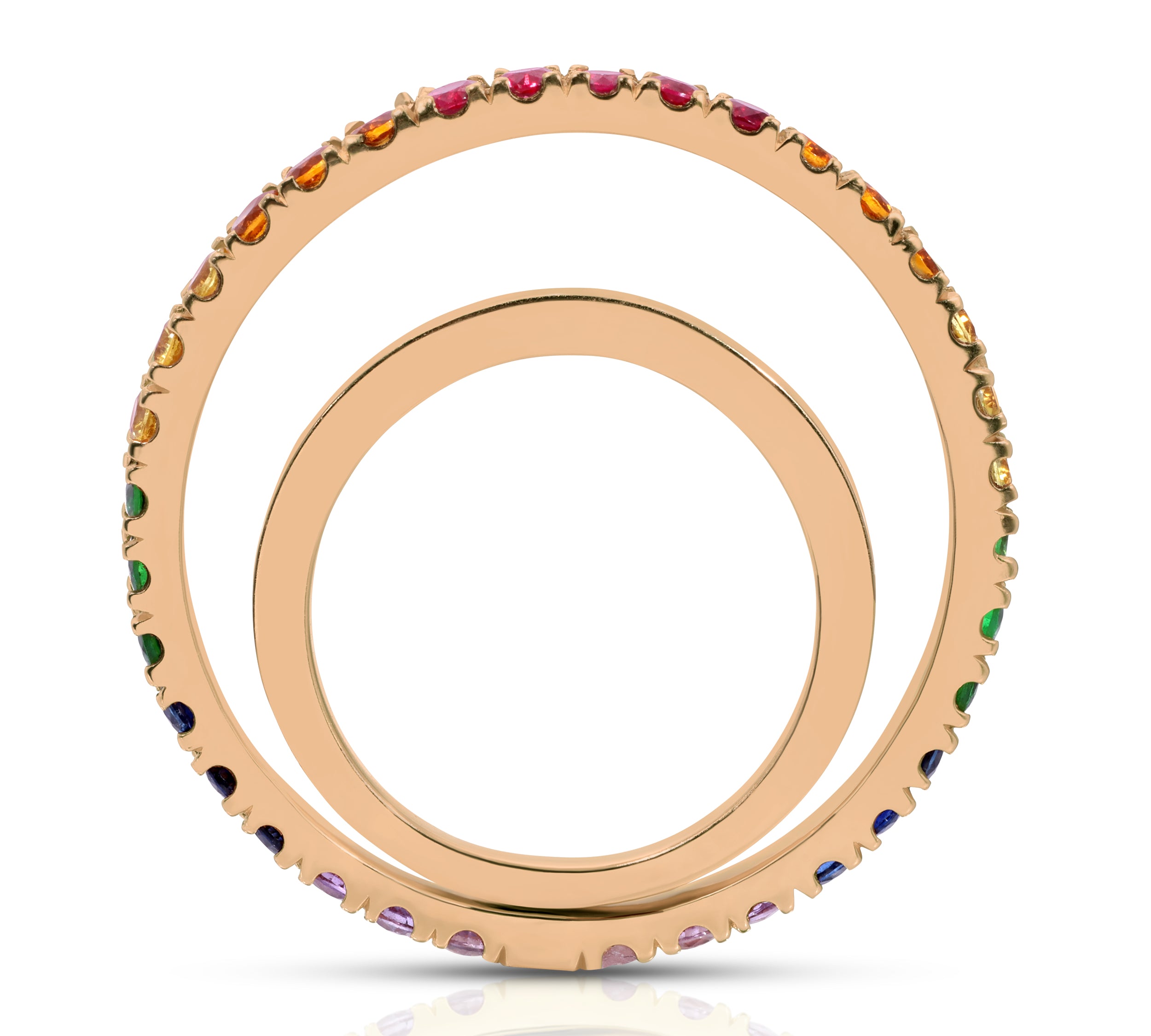 Light Spectrum Spinning Ring Statement Ring Perez Bitan