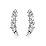 Pear-Round Cluster Earring