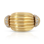 French Vintage Diamond Dome Ring Statement Ring Roseark Vintage