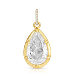 Teardrop Diamond Charm Charm Roseark Deux