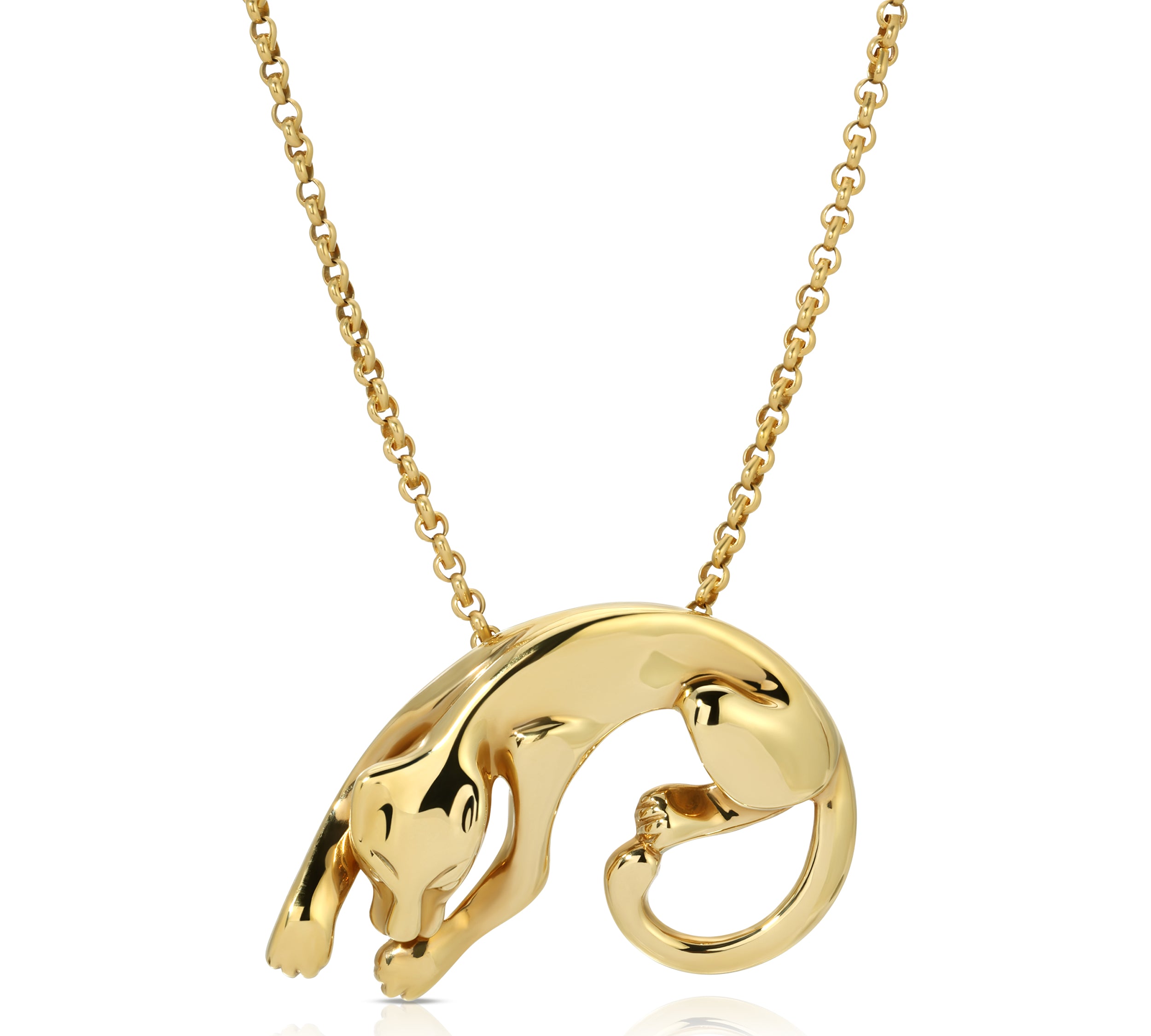 Sleeping Panther Pendant Pendant Roseark Vintage   