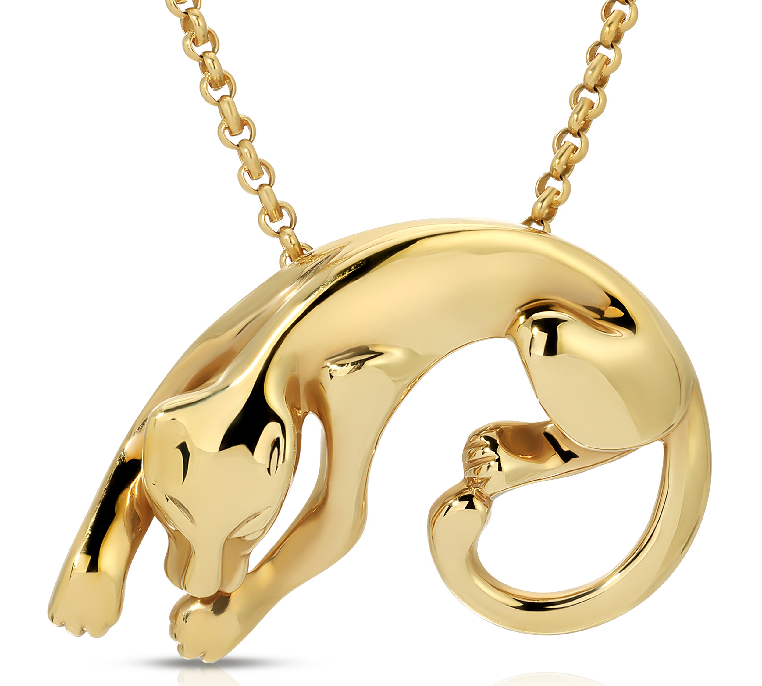 Sleeping Panther Pendant Pendant Roseark Vintage   