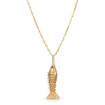 Vintage Fish Pendant Necklace Pendant Roseark Vintage