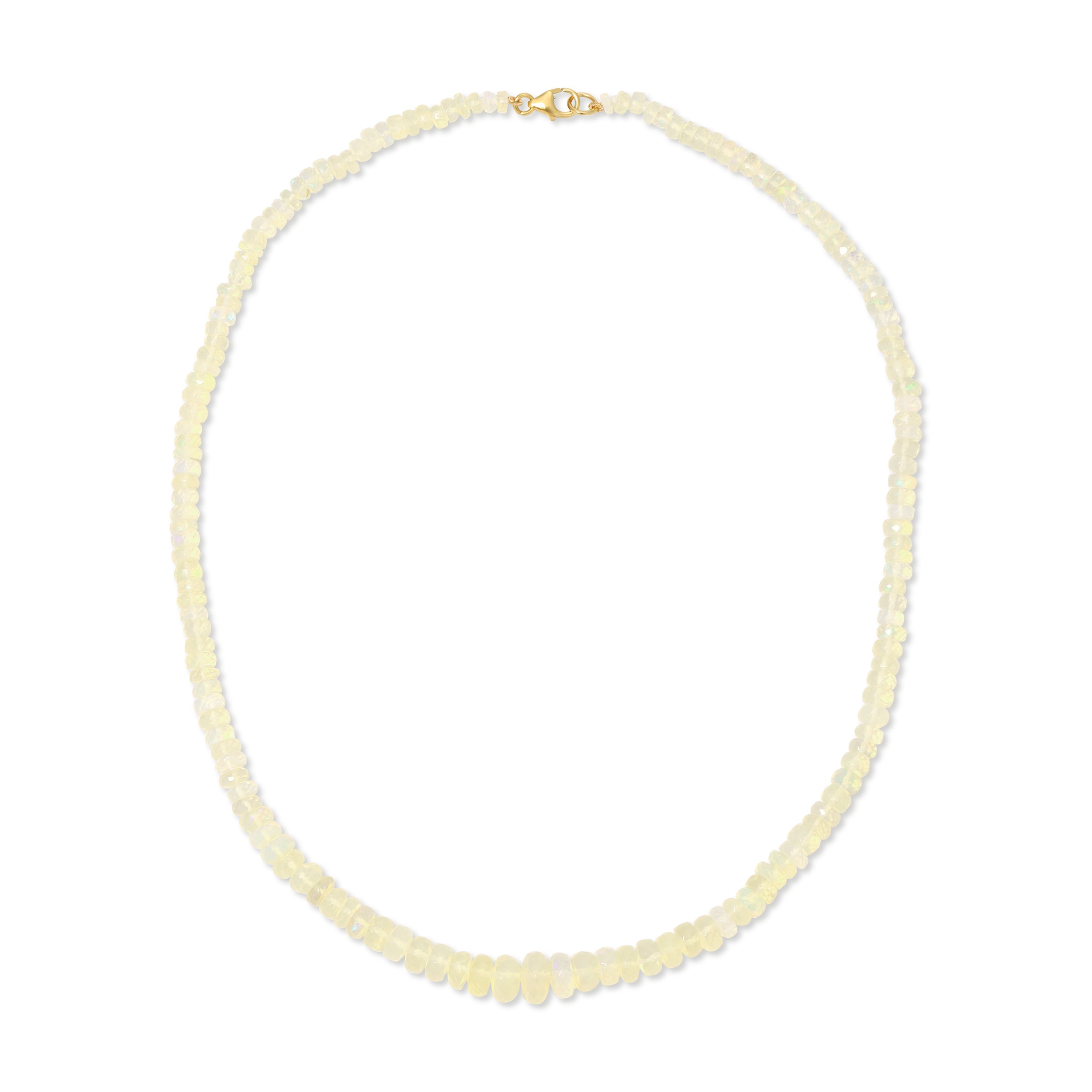 Opal Beaded Choker Necklace Beaded Necklace Roseark Deux