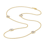 Sliced Stone Necklace Necklace Roseark Deux