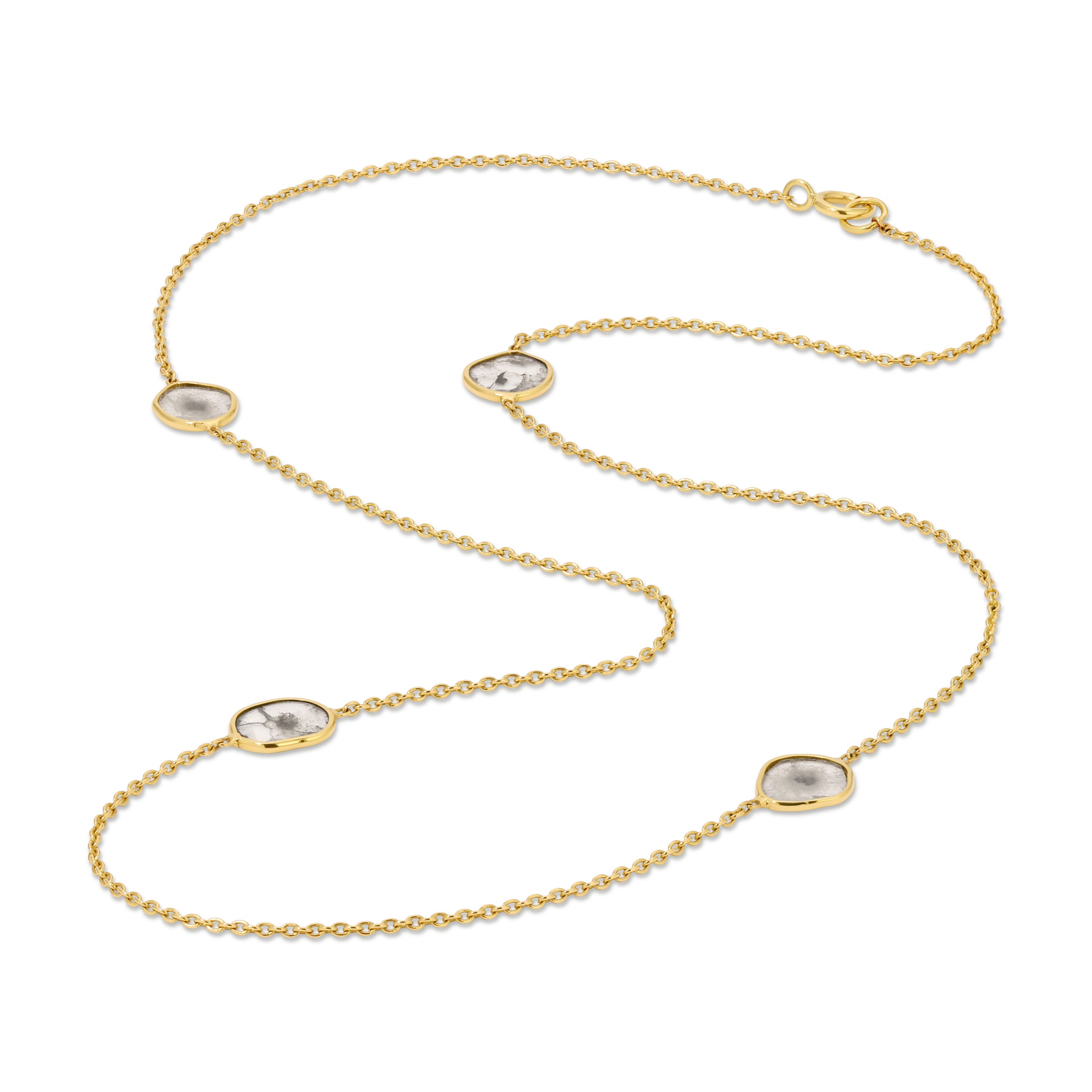 Sliced Stone Necklace Necklace Roseark Deux