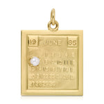 Pearl Calendar Charm Charm Roseark Vintage