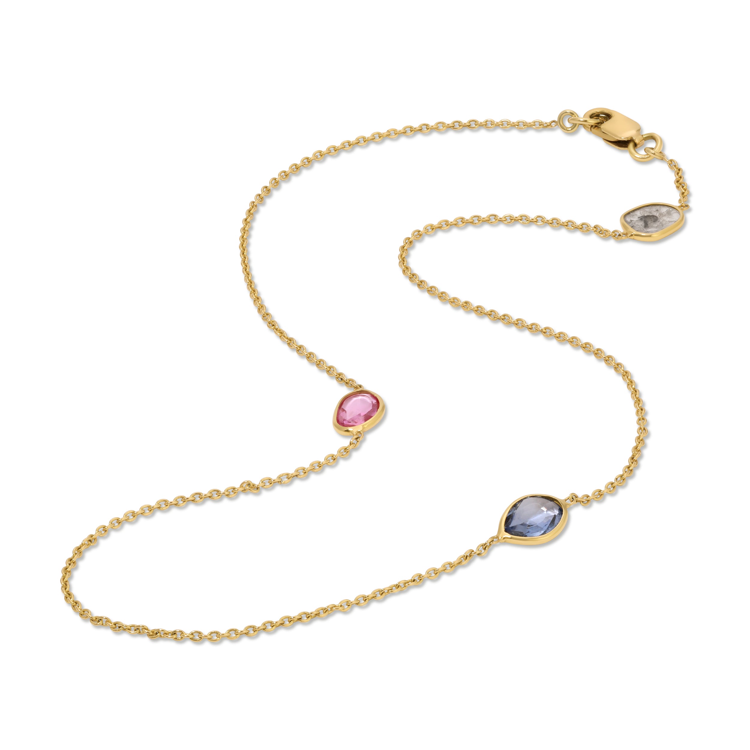 Sliced Stone Necklace Necklace Roseark Deux