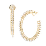 Tricone Loop Earrings, Large Hoop Earrings Ritique