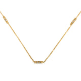 Delicate Diamond Station Necklace Choker Necklace The Finest Stack