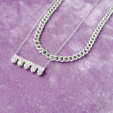 Five-Star Bar Diamond Necklace Necklace The Finest Stack