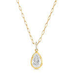 Teardrop Diamond Charm Charm Roseark Deux