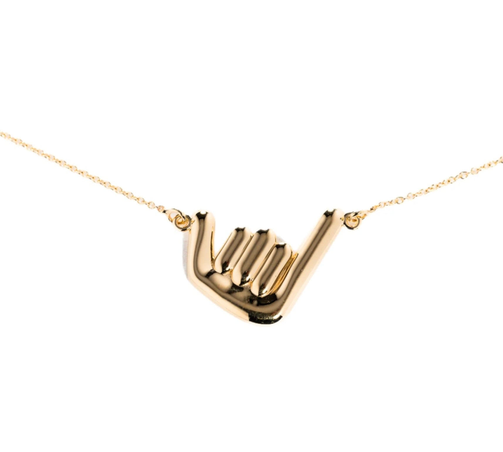 Gold Shaka Necklace Necklace The Finest Stack